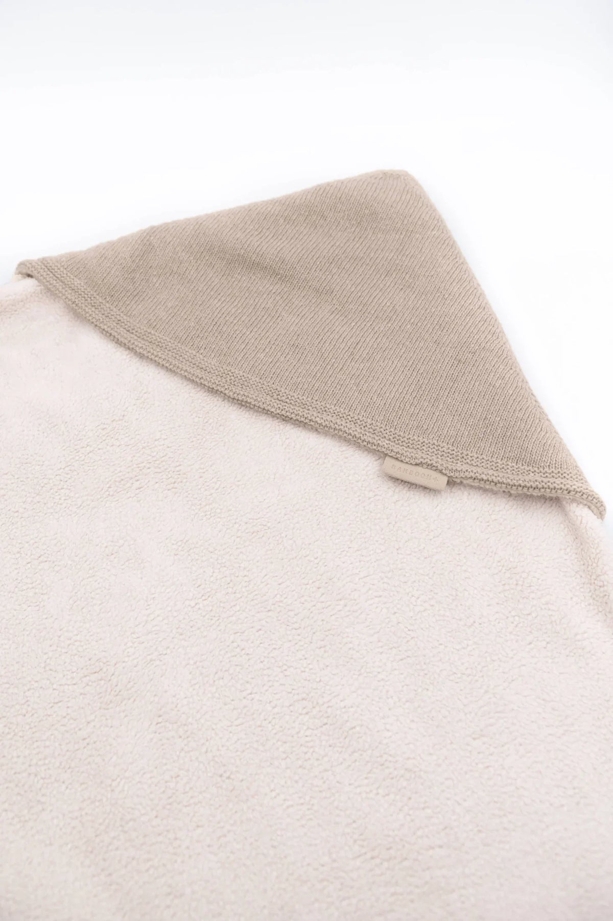 Bamboom Copertina Wrap 4 Stagioni Con Cashmere E Lato Teddy Stone Sand