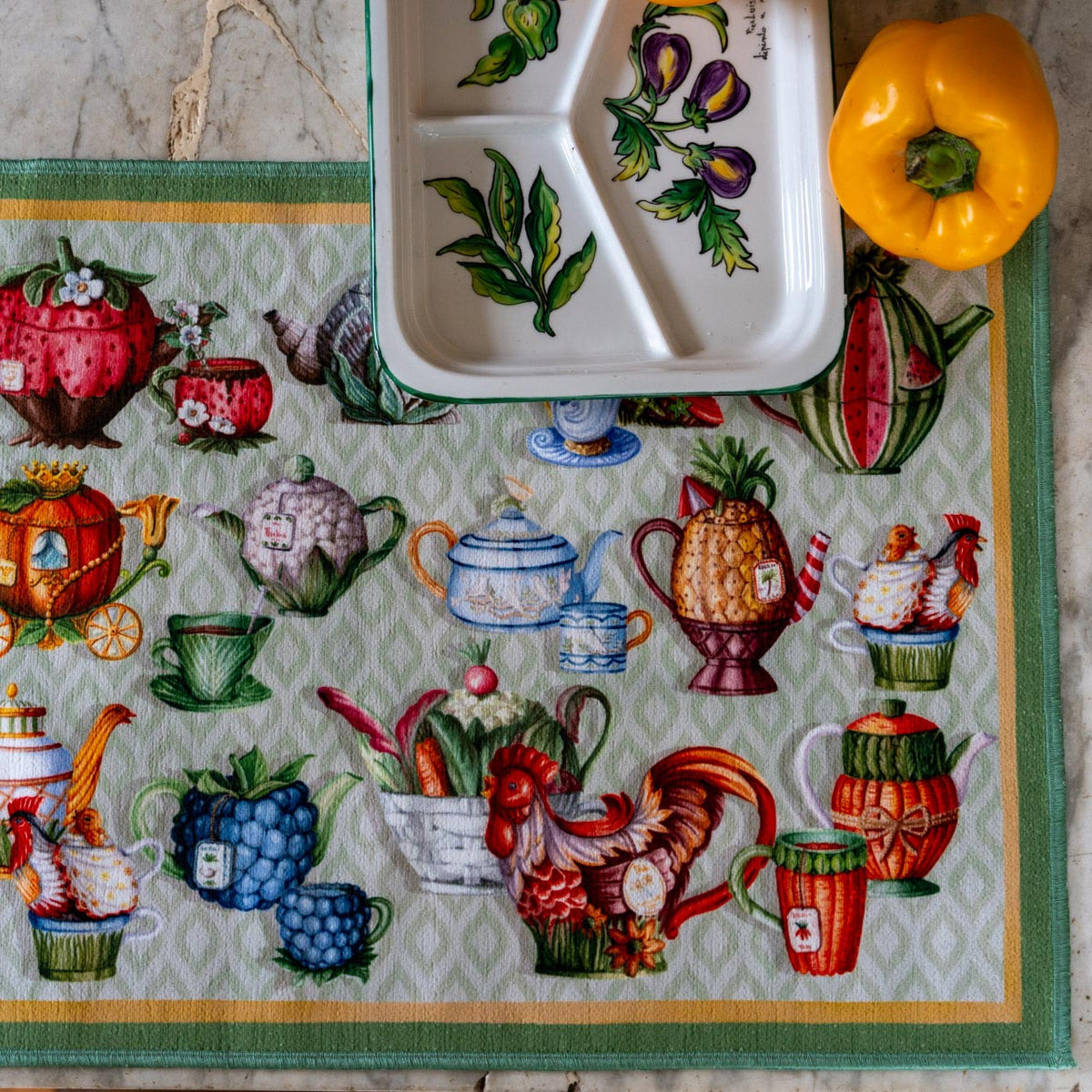 Tessitura Toscana Telerie Set 2 Tovagliette Americane Mymat Teabreak