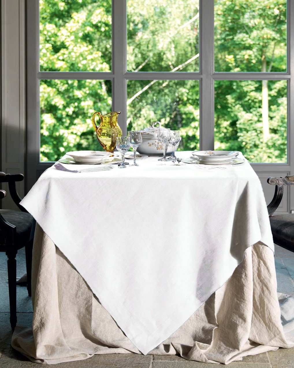Tessitura Toscana Telerie Servizio Da Tavola In Lino 170X270Cm Con Tovaglioli Tiziano