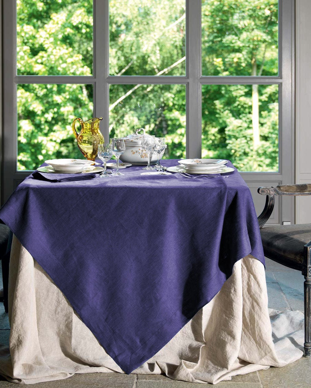 Tessitura Toscana Telerie Servizio Da Tavola In Lino 170X270Cm Con Tovaglioli Tiziano