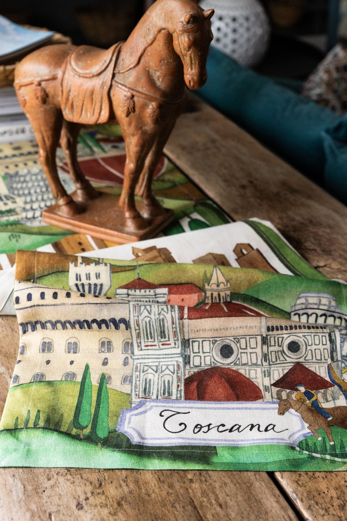 Napking Bell'Italia Runner in lino Toscana