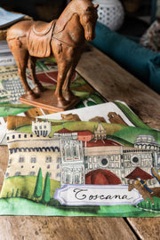 Napking Bell'Italia Runner in lino Toscana