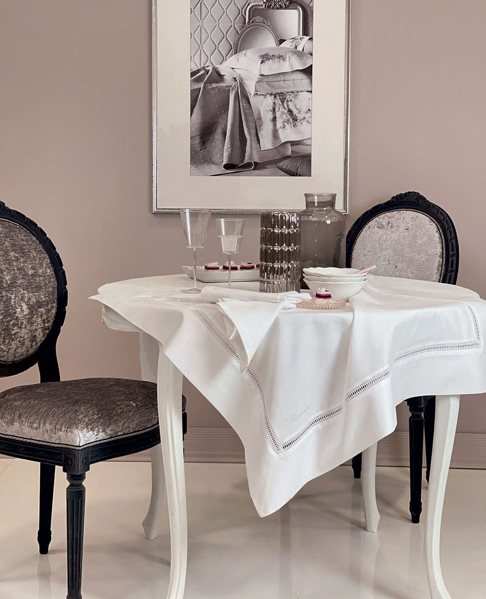 Blumarine Tovaglia In Misto Cotone Medici