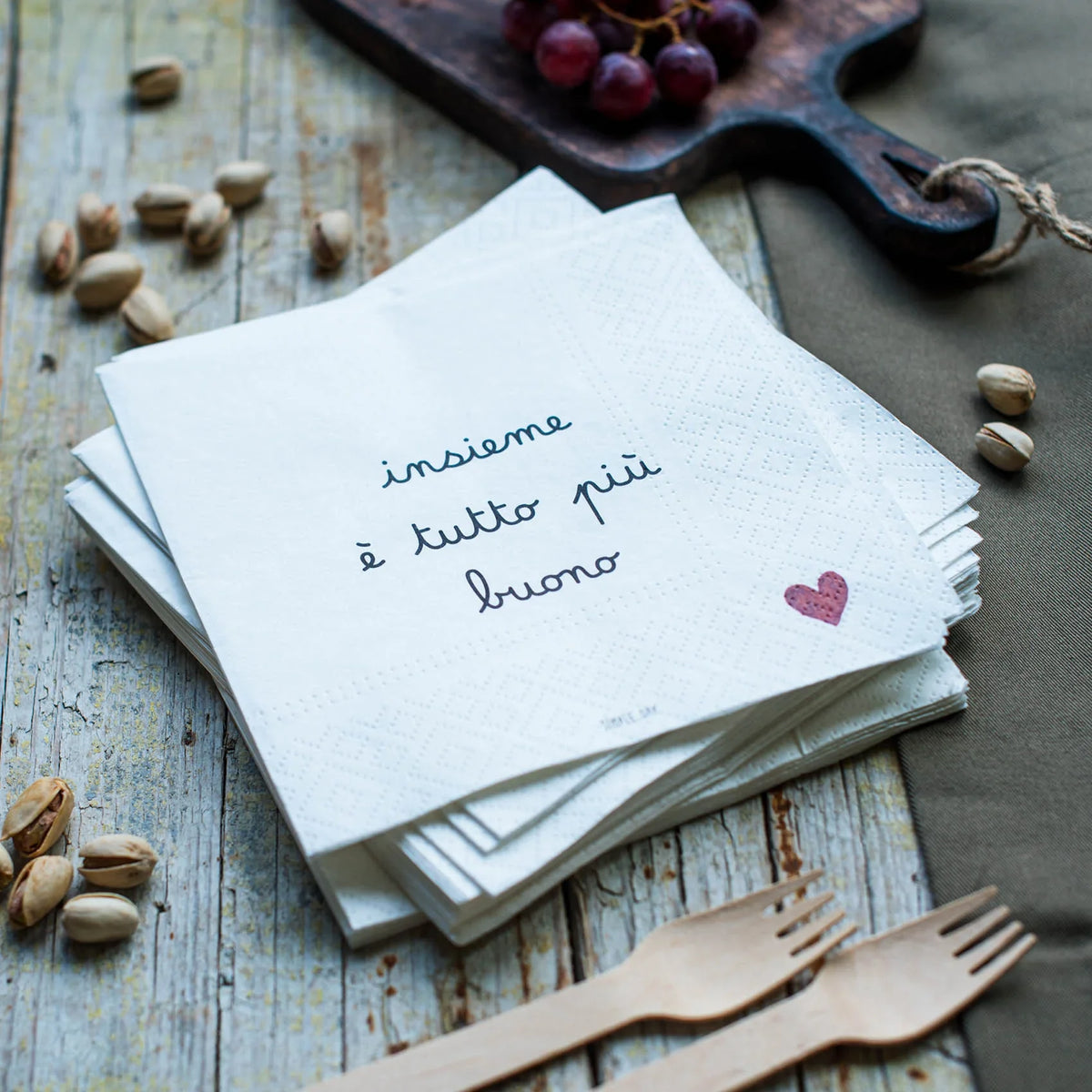 Simple Day Set 20 Tovaglioli In Carta Insieme È Tutto Più Buono