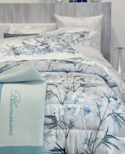 Blumarine Trapunta Matrimoniale In Raso Di Cotone Orchidea