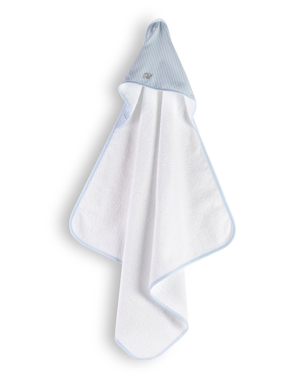 Blumarine Baby Triangolo In Spugna Con Cappuccio Baby Marina