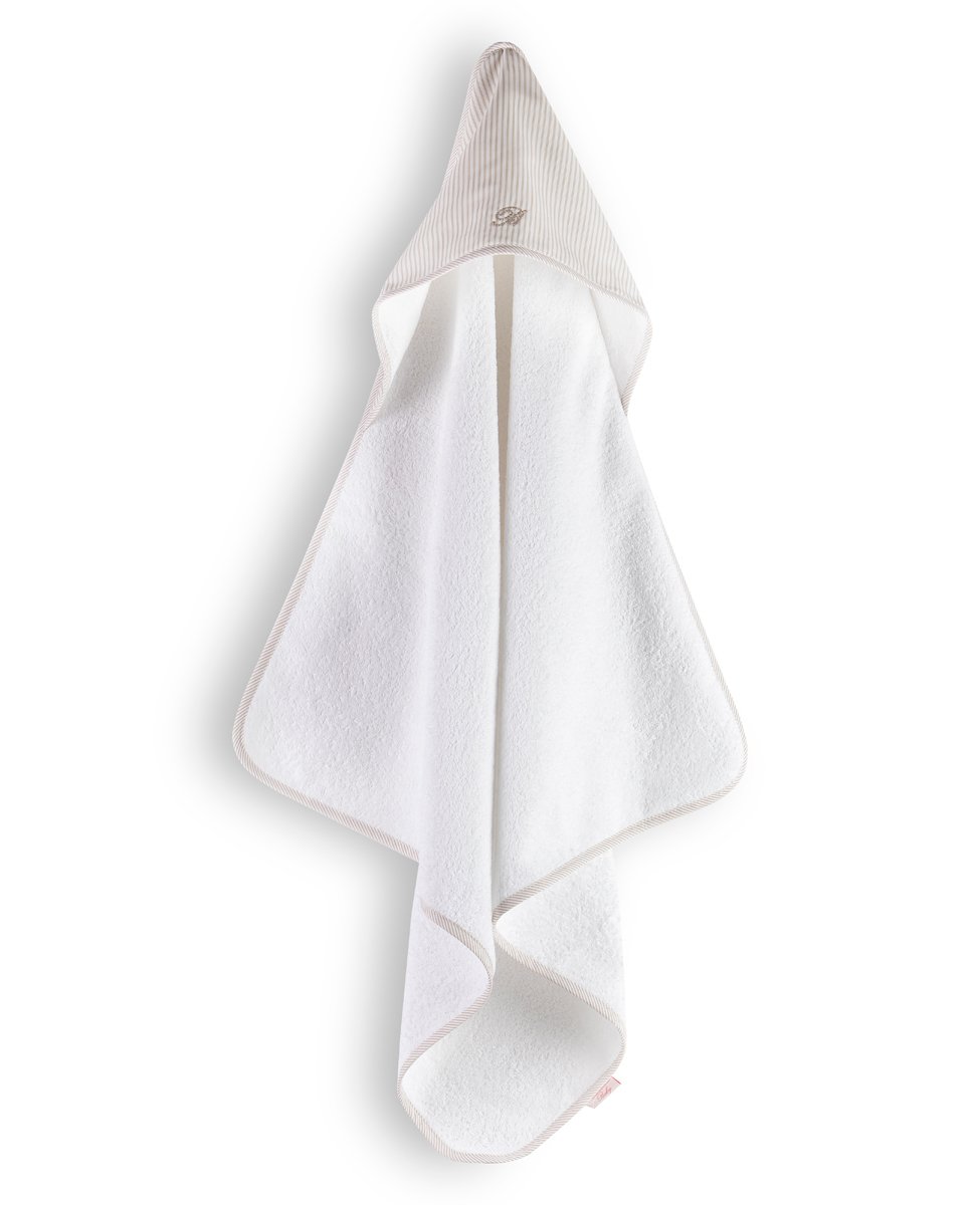 Blumarine Baby Triangolo In Spugna Con Cappuccio Baby Marina