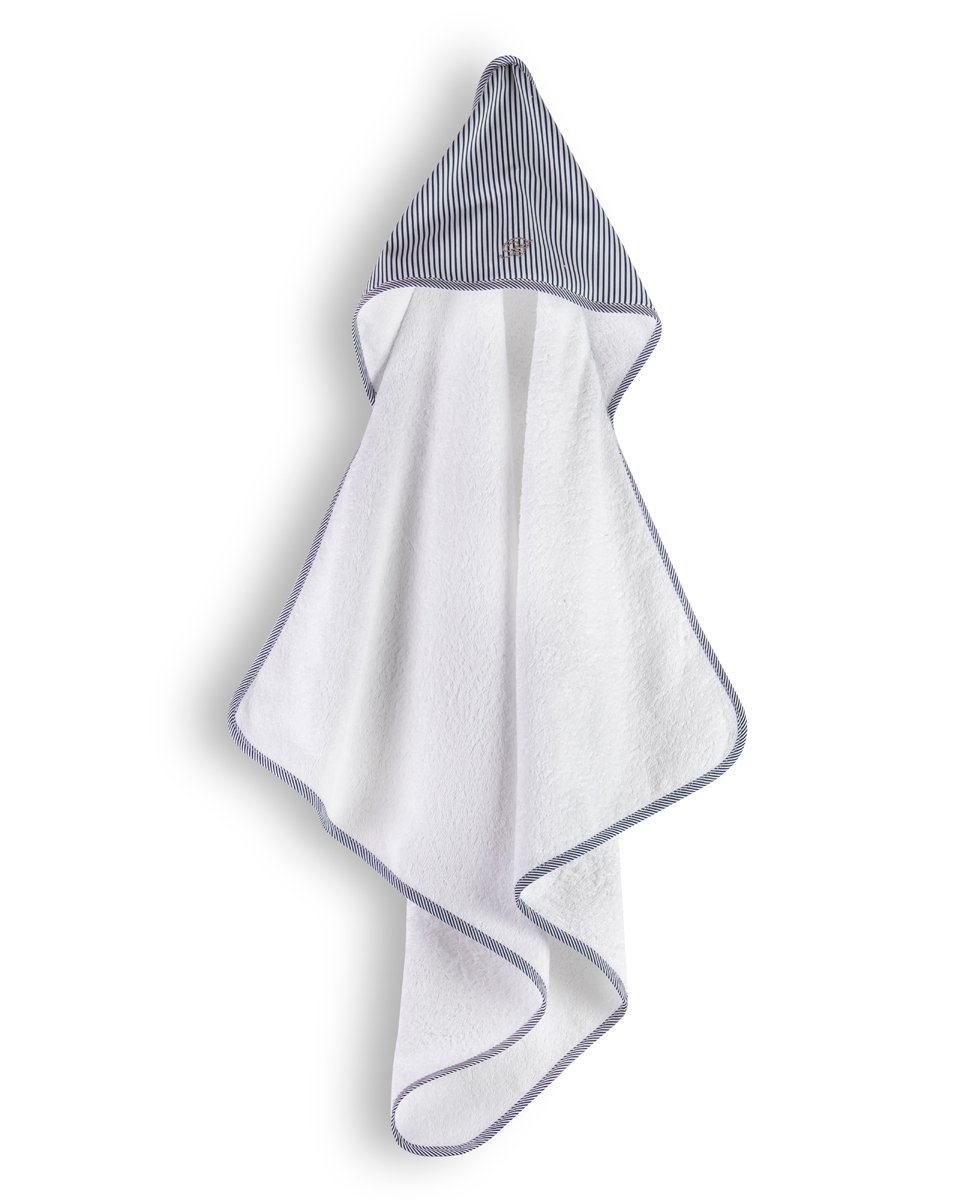 Blumarine Baby Triangolo In Spugna Con Cappuccio Baby Marina