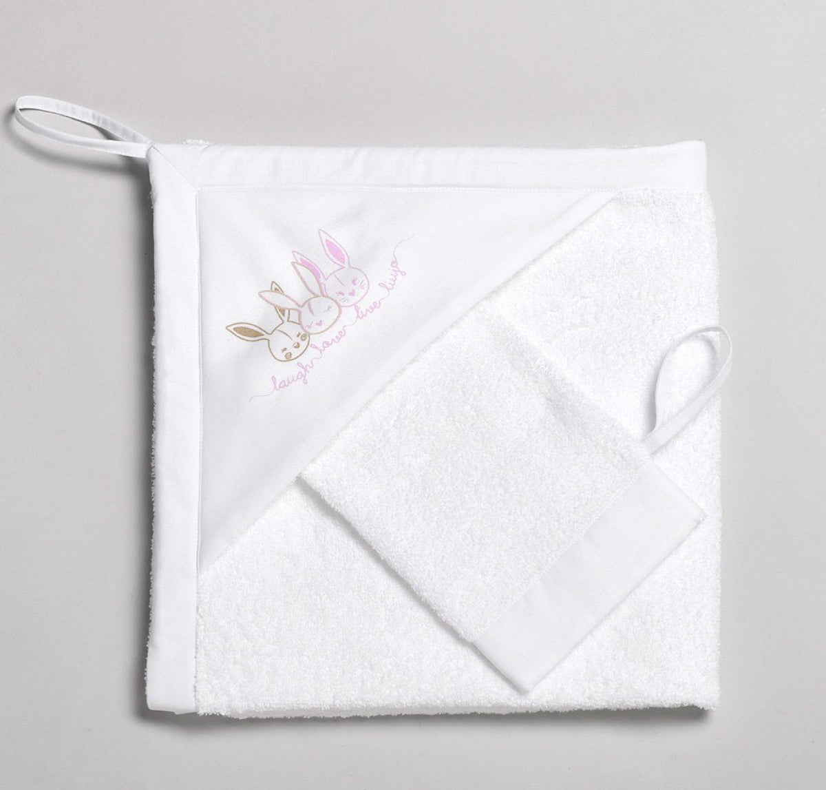 Liu Jo Baby Triangolo In Spugna Con Manopola Rabbits Bb138B