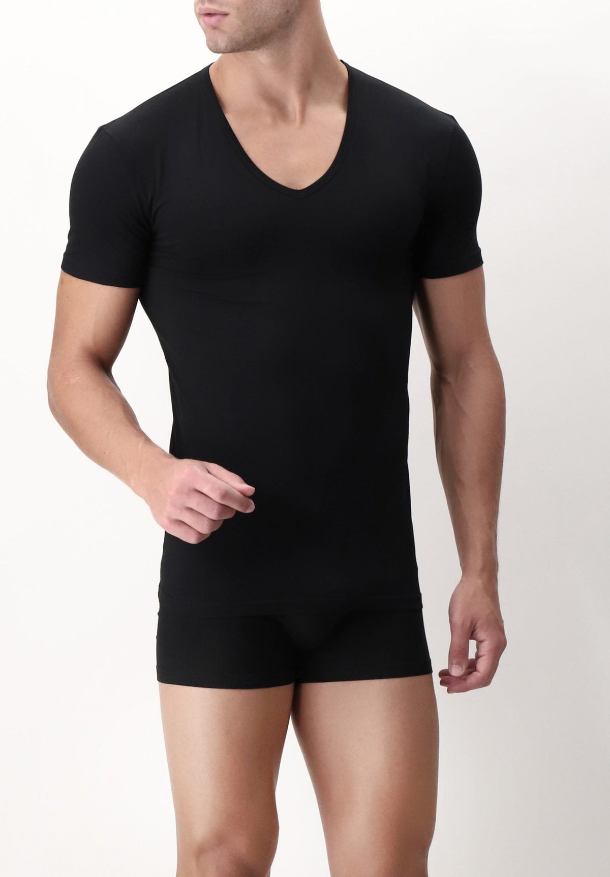 Perofil Maglia Scollo V Profondo In cotone elasticizzato 4Season Vprt00307
