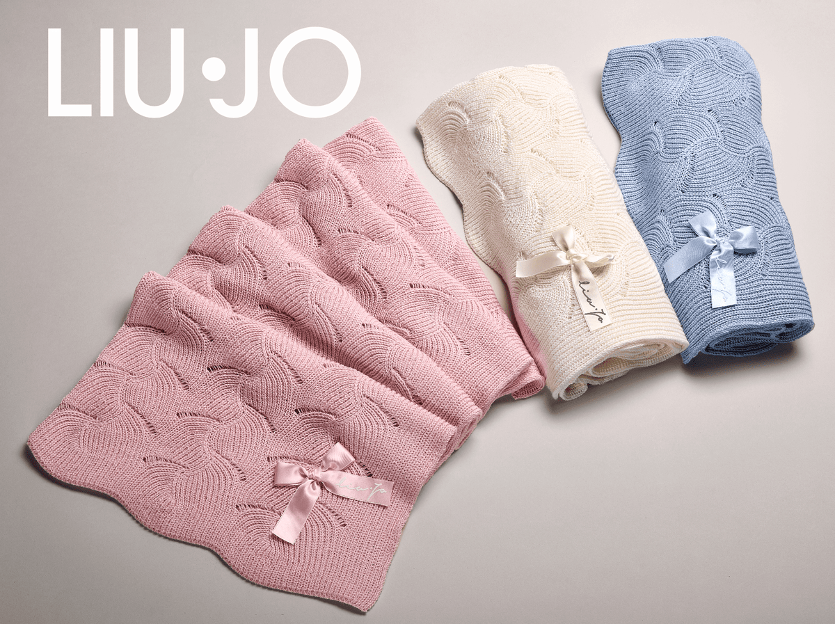 Liu Jo Baby Copertina Culla E Carrozzina In Cotone Wave Bl629B