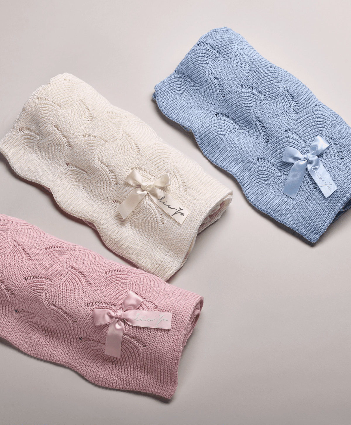 Liu Jo Baby Copertina Culla E Carrozzina In Cotone Wave Bl629B