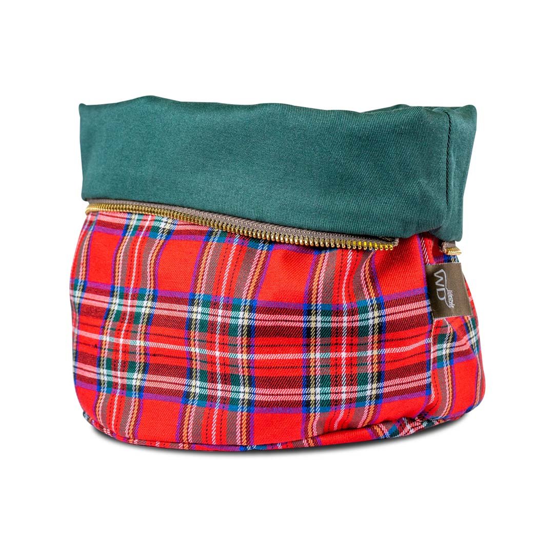 Wd Sacchetto Pane Riscaldabile In Cotone Tartan