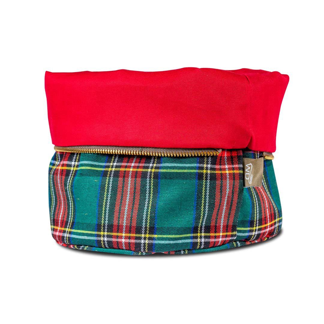 Wd Sacchetto Pane Riscaldabile In Cotone Tartan