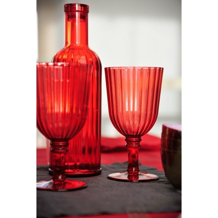 Wd Bottiglia Colorata In Acrilico Rosso