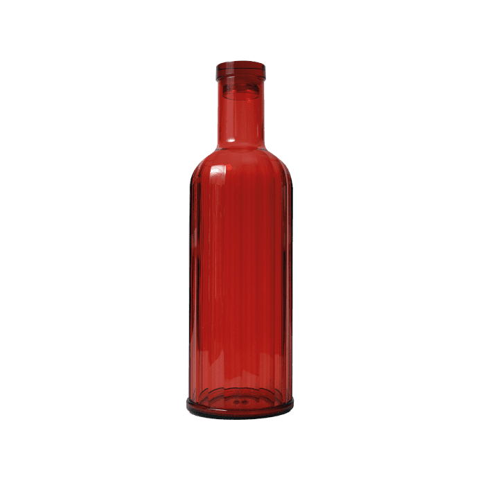 Wd Bottiglia Colorata In Acrilico Rosso
