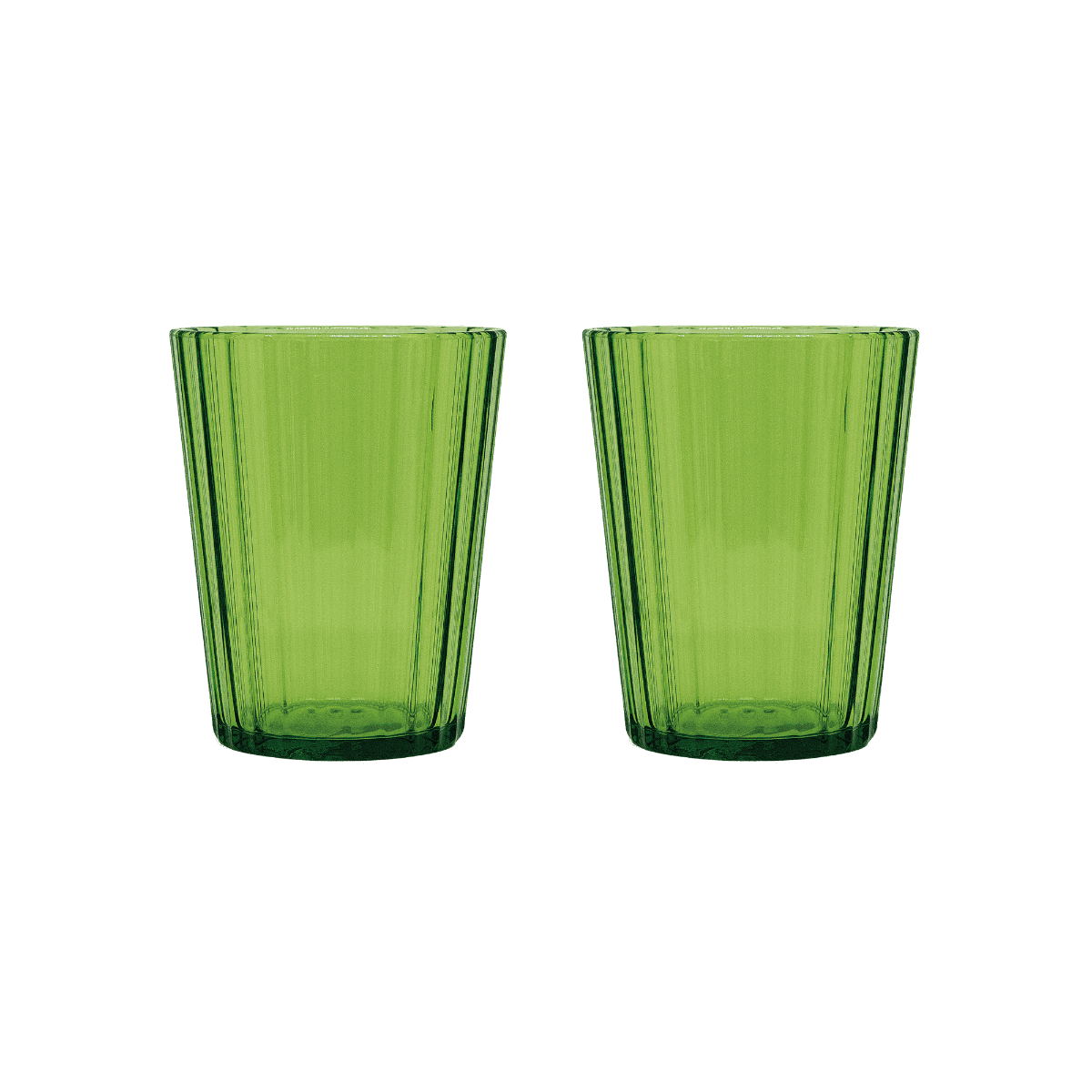 WD SET 2 BICCHIERI COLORATI IN ACRILICO VERDE