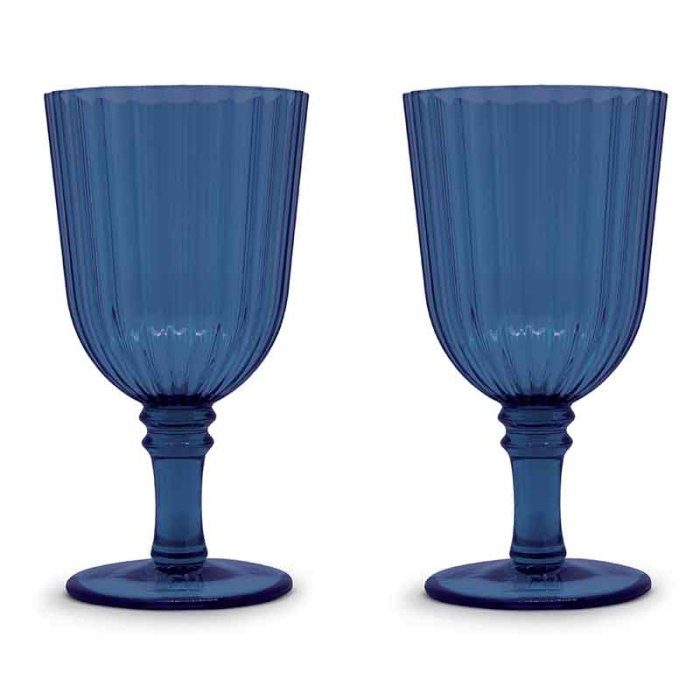 WD SET 2 CALICI COLORATI IN ACRILICO BLU