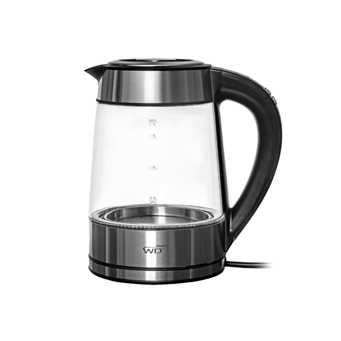 Wd Bollitore Elettrico In Acciaio Inox E Vetro Borosilicato