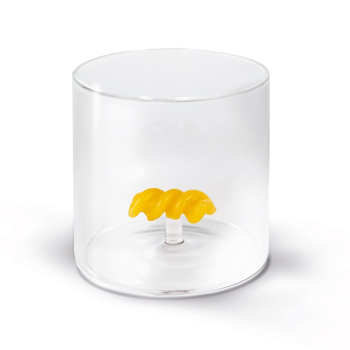 Wd Bicchiere In Vetro Borosilicato Con Soggetto In Vetro Colorato Fusillo