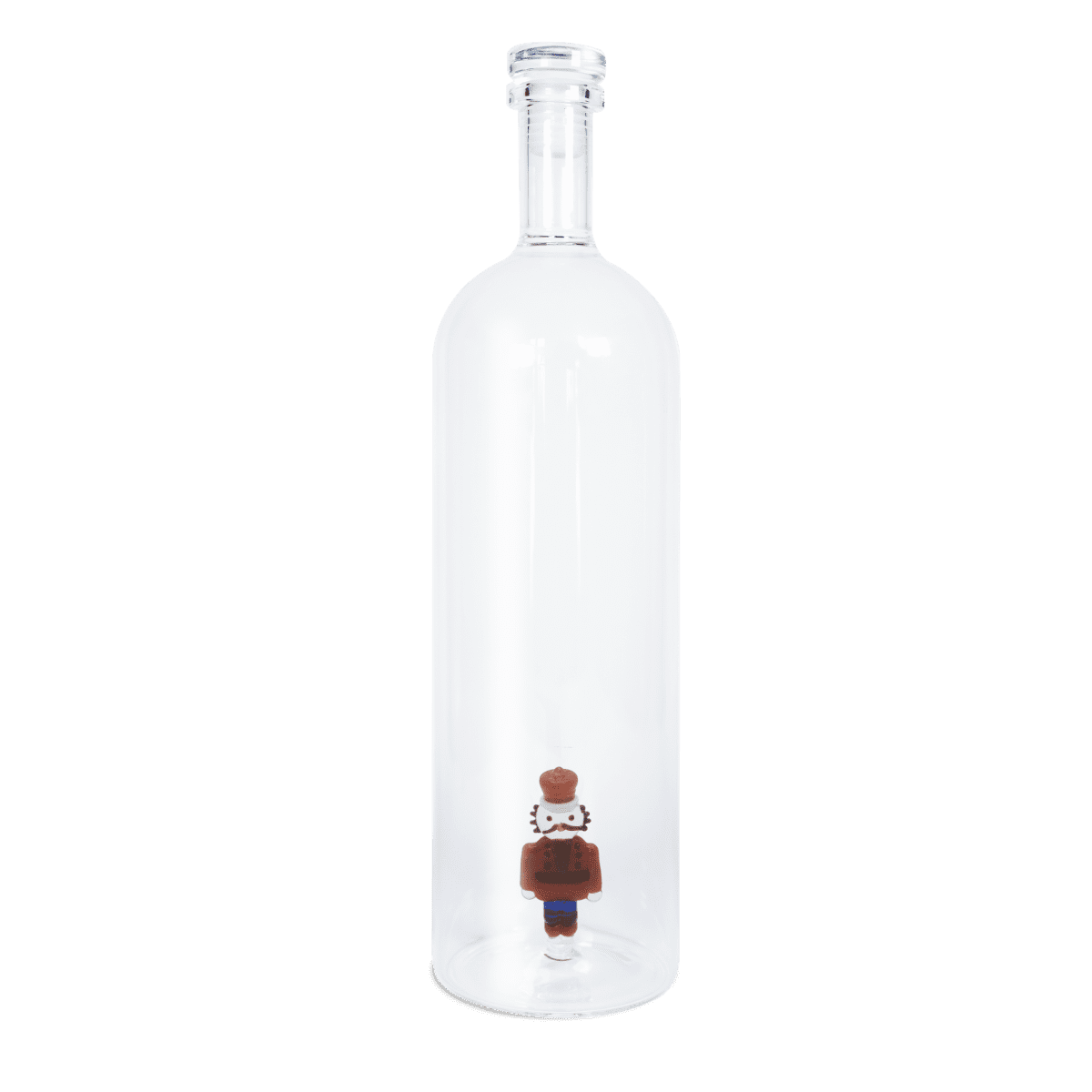Wd Bottiglia In Vetro Borosilicato Con Tappo E Decoro Schiaccianoci