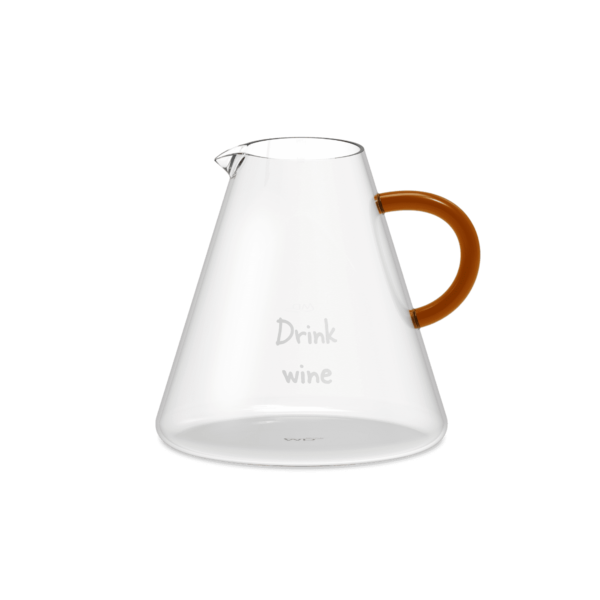 Wd Decanter In Vetro Borosilicato Con Decoro Drink Wine