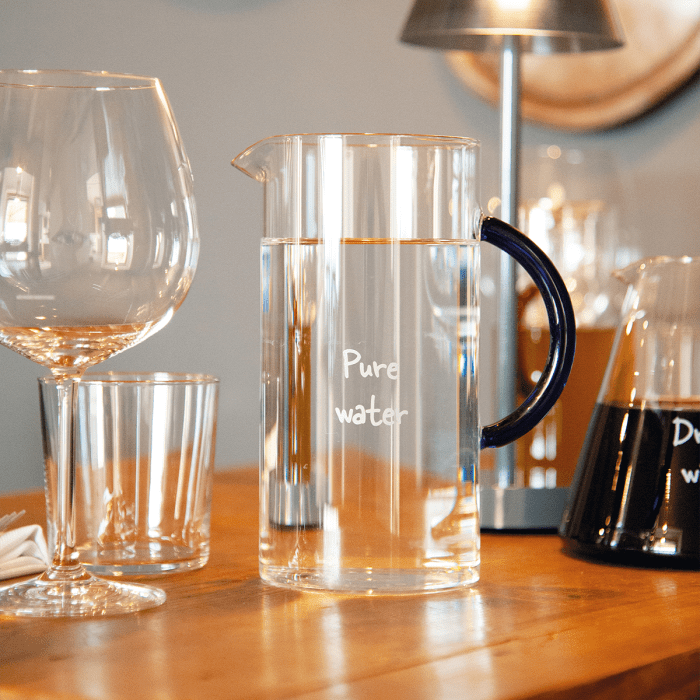 Wd Caraffa In Vetro Borosilicato " Pure Water "