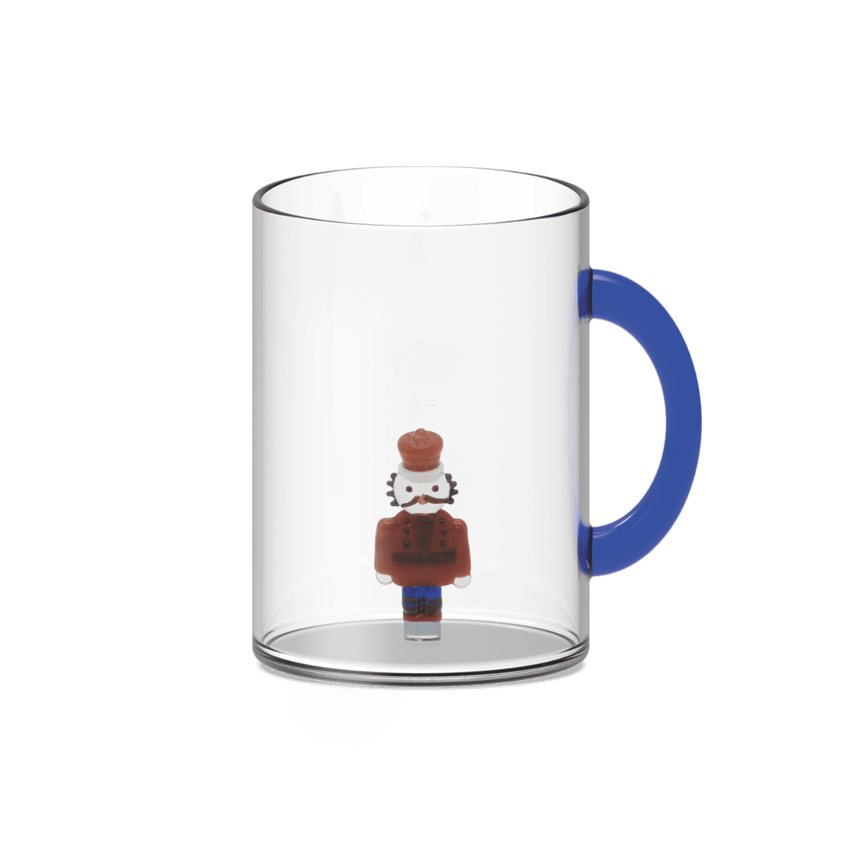 Wd Tazza In Vetro Borosilicato Con Decoro In Vetro Natalizio Schiaccianoci