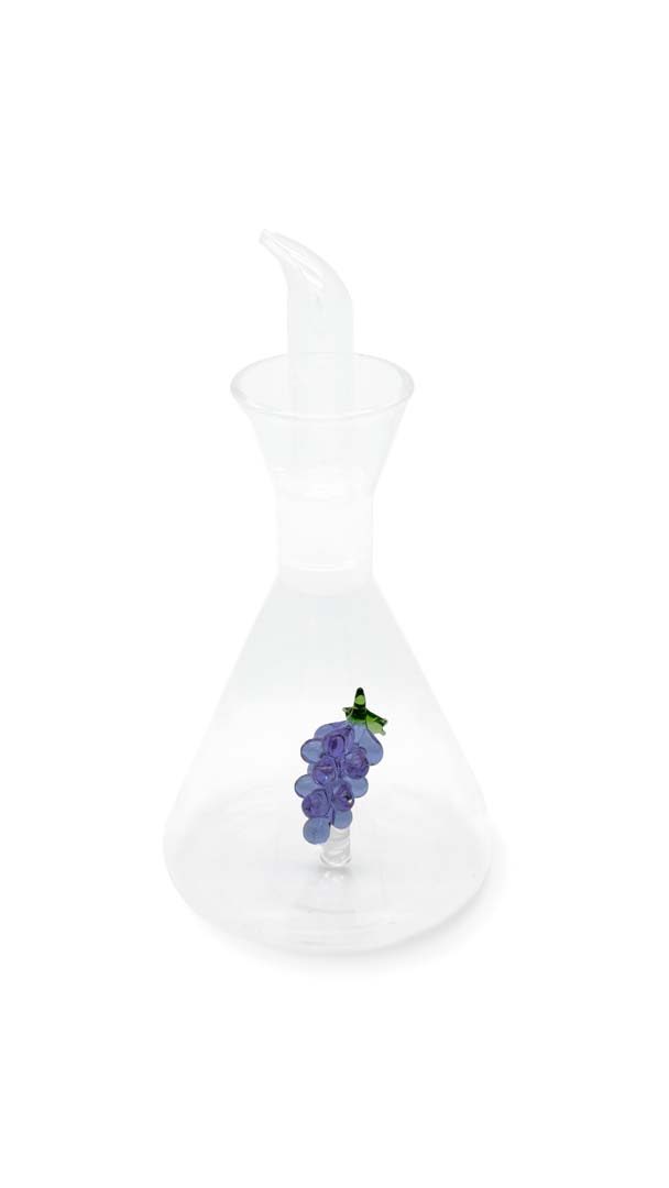 Wd Acetiera In Vetro Borosilicato Con Decoro In Vetro Colorato