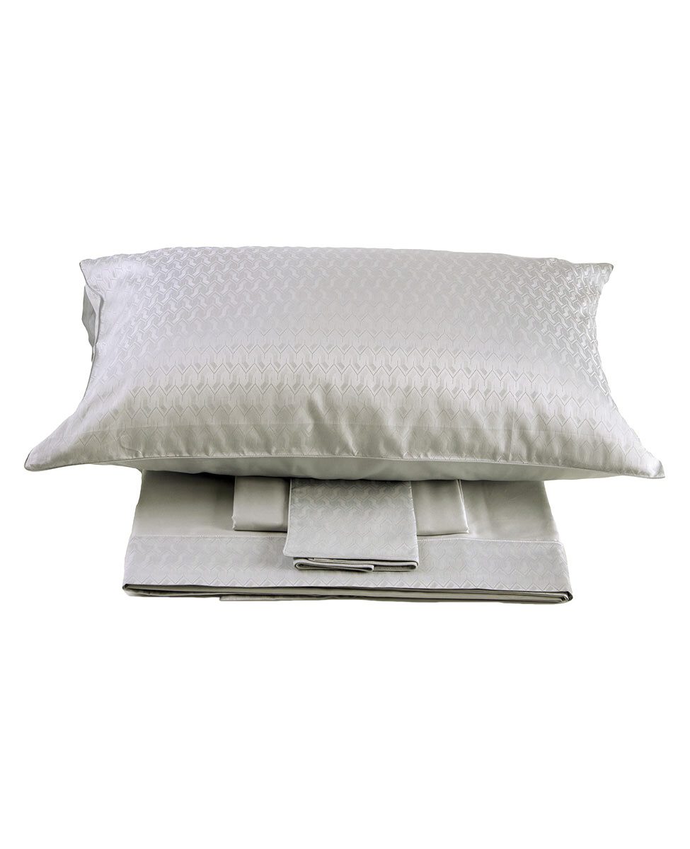 Svad Dondi Completo Lenzuola Matrimoniale In Raso Di Cotone Jacquard Woody