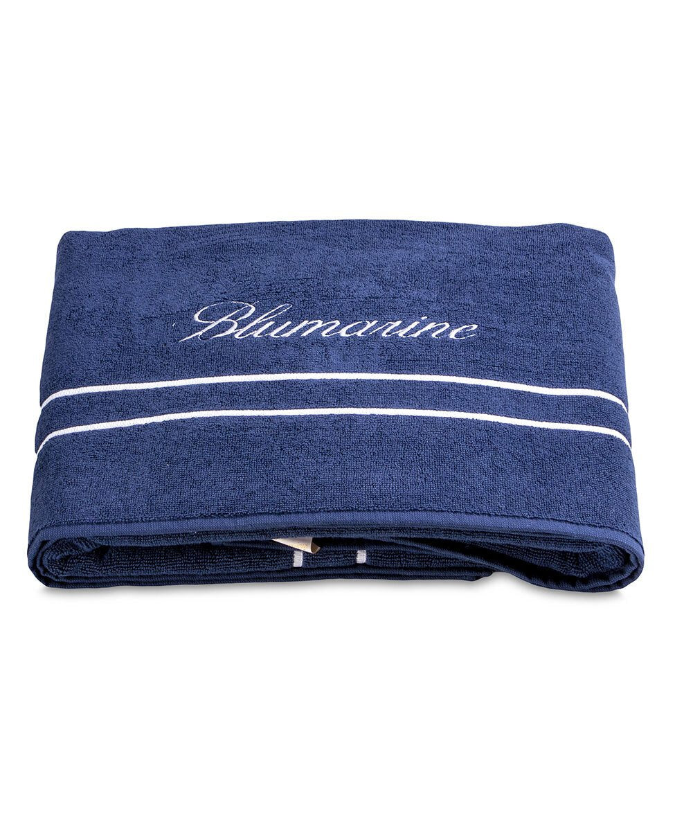 Blumarine Telo Mare In Spugna Con Logo Ricamato Yacht Club